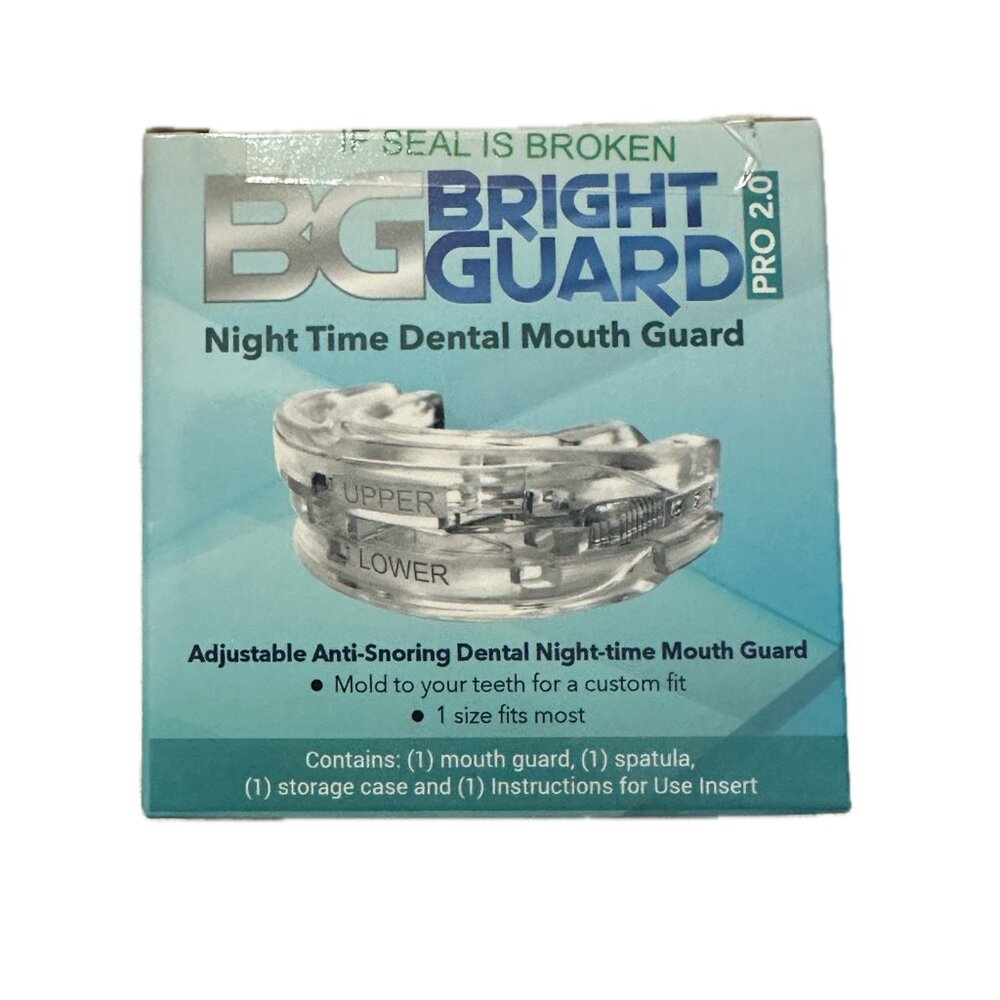 Bright Guard 2.0 Adjustable Night Sleep Aid Bruxism Mouthpiece Mouth Guard